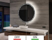 Rund stor batteridrivne spegel med belysning LED L115 #3