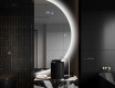 Elegant LED Halvcirkel Spegel - Modern Belysning för Badrum A221 #9