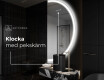 Elegant LED Halvcirkel Spegel - Modern Belysning för Badrum A222 #8