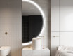 Elegant LED Halvcirkel Spegel - Modern Belysning för Badrum A222 #9
