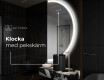 Elegant LED Halvcirkel Spegel - Modern Belysning för Badrum A222 #7