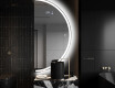 Elegant LED Halvcirkel Spegel - Modern Belysning för Badrum A222 #9
