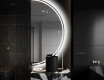 Elegant LED Halvcirkel Spegel - Modern Belysning för Badrum A223 #9