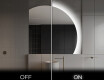Elegant LED Halvcirkel Spegel - Modern Belysning för Badrum Q221 #3