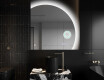 Elegant LED Halvcirkel Spegel - Modern Belysning för Badrum Q221 #10
