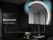 Elegant LED Halvcirkel Spegel - Modern Belysning för Badrum Q222 #7
