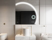 Elegant LED Halvcirkel Spegel - Modern Belysning för Badrum Q222 #10