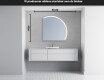 Elegant LED Halvcirkel Spegel - Modern Belysning för Badrum Q222 #4