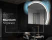 Elegant LED Halvcirkel Spegel - Modern Belysning för Badrum Q222 #6
