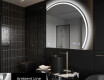 Elegant LED Halvcirkel Spegel - Modern Belysning för Badrum Q223 #3