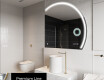 Elegant LED Halvcirkel Spegel - Modern Belysning för Badrum Q223 #4