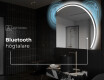 Elegant LED Halvcirkel Spegel - Modern Belysning för Badrum Q223 #7