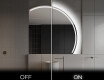 Elegant LED Halvcirkel Spegel - Modern Belysning för Badrum Q223 #3
