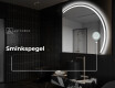 Elegant LED Halvcirkel Spegel - Modern Belysning för Badrum Q223 #5