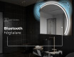 Elegant LED Halvcirkel Spegel - Modern Belysning för Badrum Q223 #6
