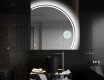 Elegant LED Halvcirkel Spegel - Modern Belysning för Badrum Q223 #10