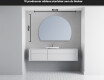 Elegant LED Halvcirkel Spegel - Modern Belysning för Badrum W221 #4