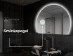 Elegant LED Halvcirkel Spegel - Modern Belysning för Badrum W221 #5