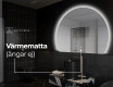 Elegant LED Halvcirkel Spegel - Modern Belysning för Badrum W221 #9