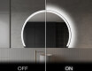 Elegant LED Halvcirkel Spegel - Modern Belysning för Badrum W222 #3
