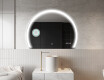 Elegant LED Halvcirkel Spegel - Modern Belysning för Badrum W222 #10
