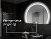 Elegant LED Halvcirkel Spegel - Modern Belysning för Badrum W222 #9