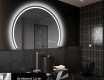 Elegant LED Halvcirkel Spegel - Modern Belysning för Badrum W223 #3