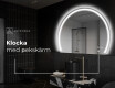 Elegant LED Halvcirkel Spegel - Modern Belysning för Badrum W223 #9