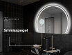 Elegant LED Halvcirkel Spegel - Modern Belysning för Badrum W223 #5