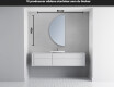 Elegant LED Halvcirkel Spegel - Modern Belysning för Badrum D221 #4