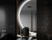Elegant LED Halvcirkel Spegel - Modern Belysning för Badrum D221 #9