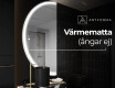 Elegant LED Halvcirkel Spegel - Modern Belysning för Badrum D222 #8