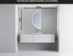 Elegant LED Halvcirkel Spegel - Modern Belysning för Badrum D222 #4