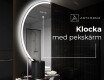 Elegant LED Halvcirkel Spegel - Modern Belysning för Badrum D222 #7
