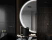 Elegant LED Halvcirkel Spegel - Modern Belysning för Badrum D223 #9