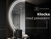 Elegant LED Halvcirkel Spegel - Modern Belysning för Badrum D223 #7