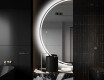 Elegant LED Halvcirkel Spegel - Modern Belysning för Badrum D223 #9