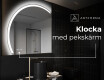 Elegant LED Halvcirkel Spegel - Modern Belysning för Badrum X222 #7