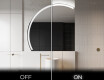 Elegant LED Halvcirkel Spegel - Modern Belysning för Badrum X222 #3