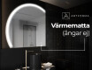 Elegant LED Halvcirkel Spegel - Modern Belysning för Badrum X222 #8