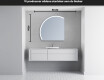 Elegant LED Halvcirkel Spegel - Modern Belysning för Badrum X222 #4