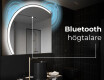 Elegant LED Halvcirkel Spegel - Modern Belysning för Badrum X222 #5