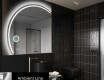 Elegant LED Halvcirkel Spegel - Modern Belysning för Badrum X223 #3