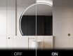 Elegant LED Halvcirkel Spegel - Modern Belysning för Badrum X223 #3