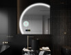 Elegant LED Halvcirkel Spegel - Modern Belysning för Badrum X223 #10