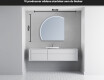 Elegant LED Halvcirkel Spegel - Modern Belysning för Badrum X223 #4
