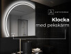 Elegant LED Halvcirkel Spegel - Modern Belysning för Badrum X223 #7
