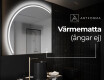 Elegant LED Halvcirkel Spegel - Modern Belysning för Badrum X223 #8