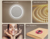 Rund badrumsspegel med LED-belysning Spegel 80cm med kallt LED-ljus 7000K, varmt ljus 3000K eller neutralt ljus 4500K #5