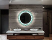 Runder Dekorativer Spiegel Mit LED-beleuchtung Für Badezimmer - Abstrac Seamless #12